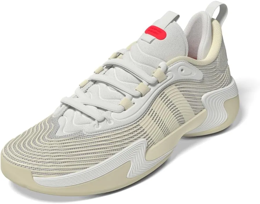 adidas Women's Exhibit Select 2.0 Pro Basketball Sneaker, Cream White/Cream White/Lucid Red, 8