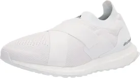 adidas Women's Ultraboost DNA Running Shoe, White/White/Acid Orange (Slip-on), 7