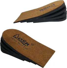 Adjustable Heel Lifts for Shoes, 4 Layer 1/4" Height Increase Inserts for Achilles Tendonitis, Heel Pain, Leg Length Discrepancies,Shoe Lifts (1 Pair, M Women 9-11.5 Men 7-10.5)