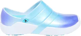 Anywear Journey Mens and Womens Clogs - Lightweight Waterproof Shoes with Superb EVA Cushioning for Gardening, Food Service, Medical Professionals - Metallic Fade, 10 Women/8 Men