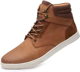 Arkbird Casual Sneaker Shoes, Lace-up Leather Chukka Boots for Men