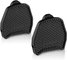 Clipless Platform Pedal Adapters for Shimano Wellgo SPD Speedplay Pedals, Road Bike Dual Cleat Adapters, Black