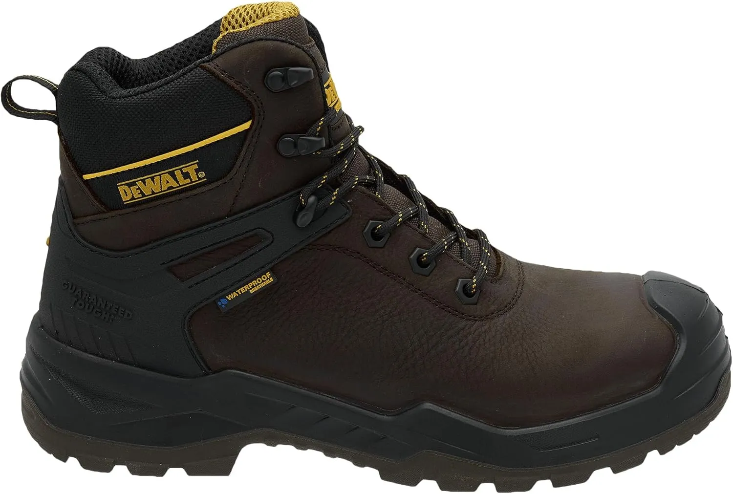 DEWALT Hayes Men's Waterproof, Leather, Steel Toe, Safety Work Boot
