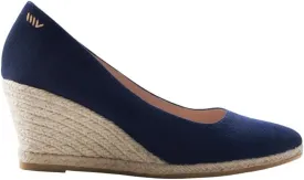 Dunes Canvas Espadrille Wedges with 2  Heel Women's Sandals with Breathable Cotton Canvas and 100% Natural Jute Midsole for All Casual Occasions