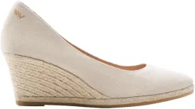 Dunes Canvas Espadrille Wedges with 2  Heel Women's Sandals with Breathable Cotton Canvas and 100% Natural Jute Midsole for All Casual Occasions