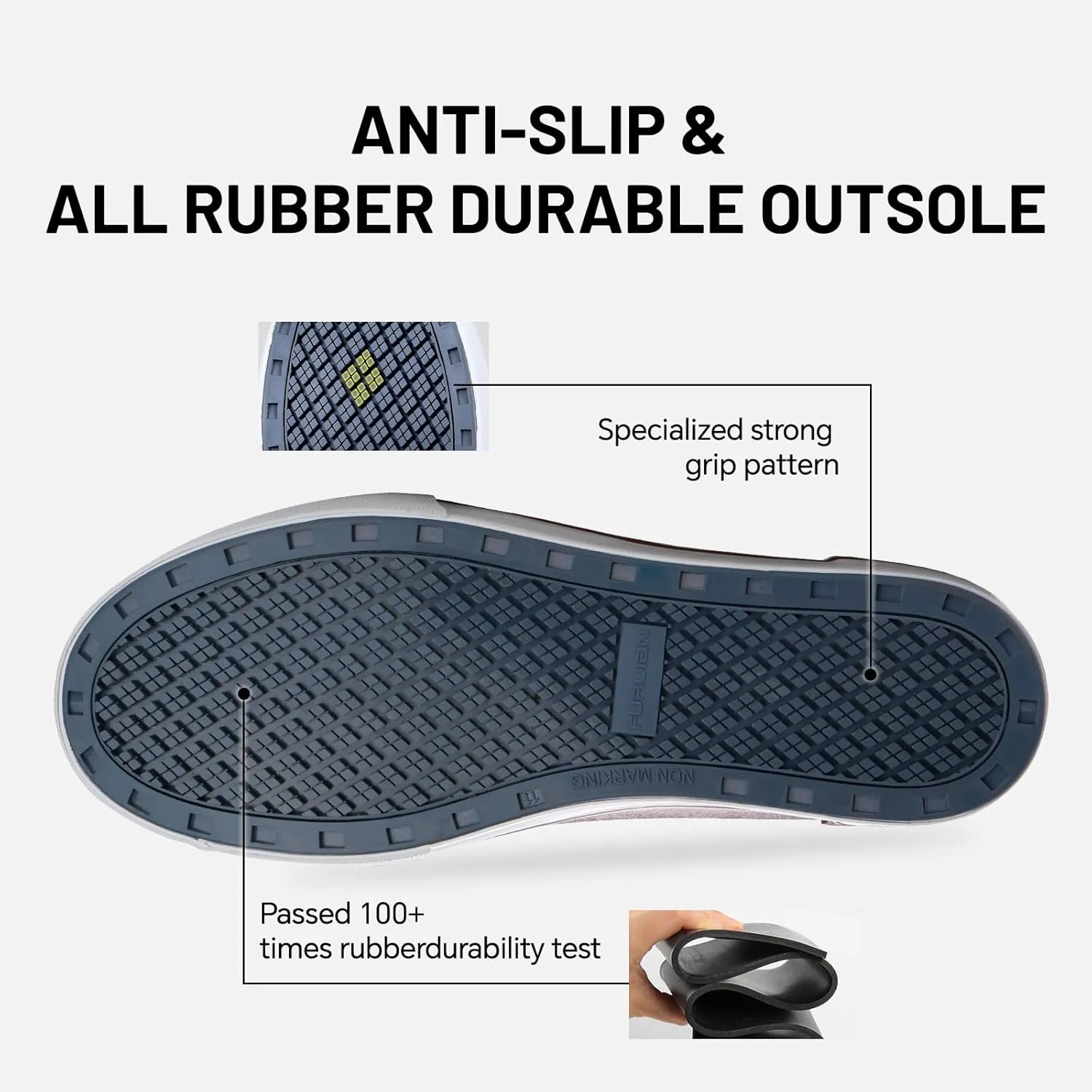 Furuian Men's Steel Toe Rain Boots Rubber Work Boots Waterproof Safety Shoes Ankle/Short Mud Boots Non Slip Chelsea Rain Shoes for Outdoor, Agriculture and Industrial Working