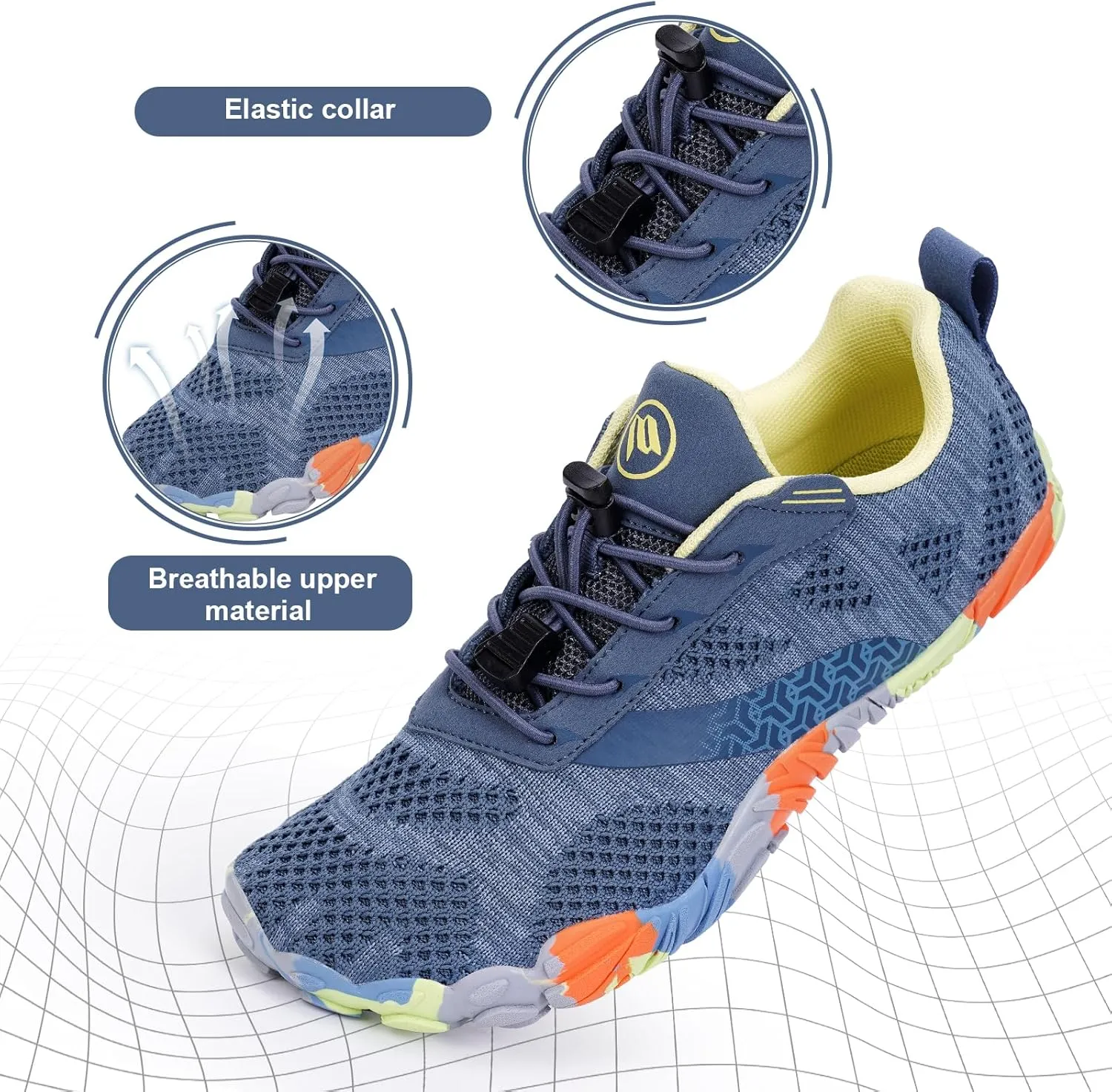 Hike Barefoot Shoes Women Men Non-Slip Healthy Barefoot Shoes Womens Mens Breathable Fashion Trail Rnning Hiking Shoe Womens Mens Wide Toe Zero Drop Shoe