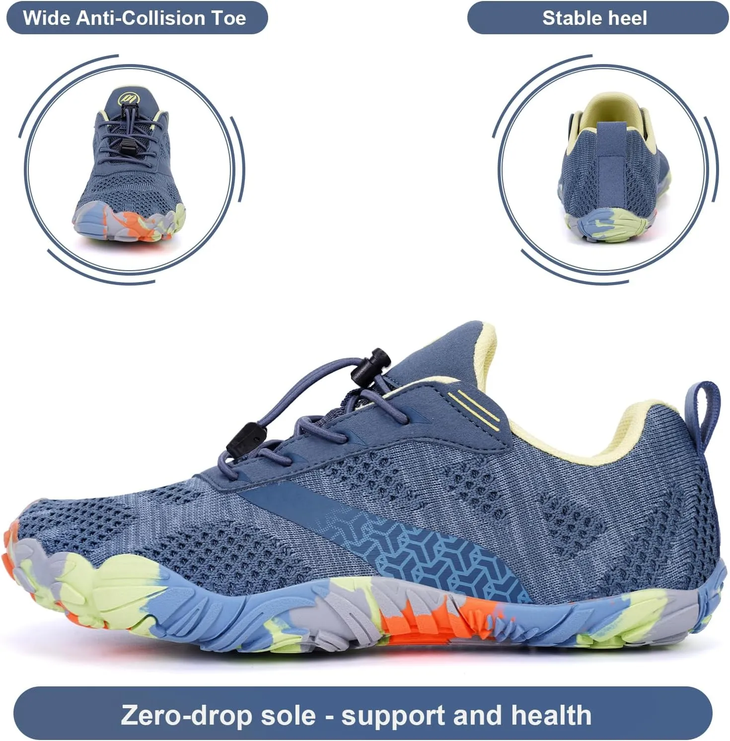 Hike Barefoot Shoes Women Men Non-Slip Healthy Barefoot Shoes Womens Mens Breathable Fashion Trail Rnning Hiking Shoe Womens Mens Wide Toe Zero Drop Shoe