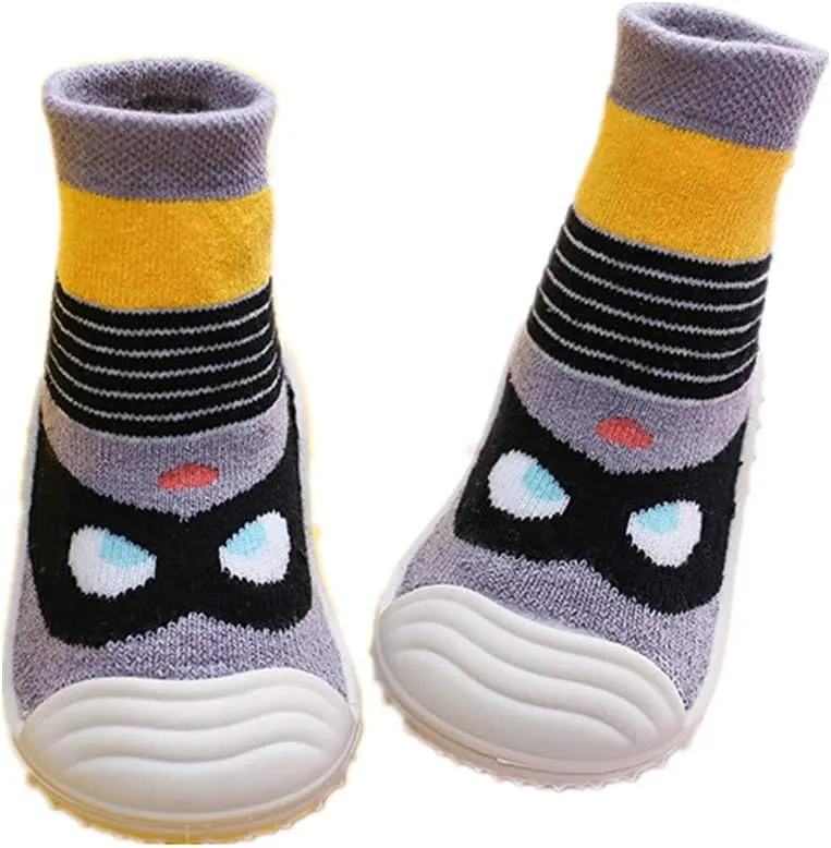 HOWELL Baby Toddler Sock Shoes Infant First Walking Shoes Indoor Anti-Slip Slippers for Baby Girls Boys