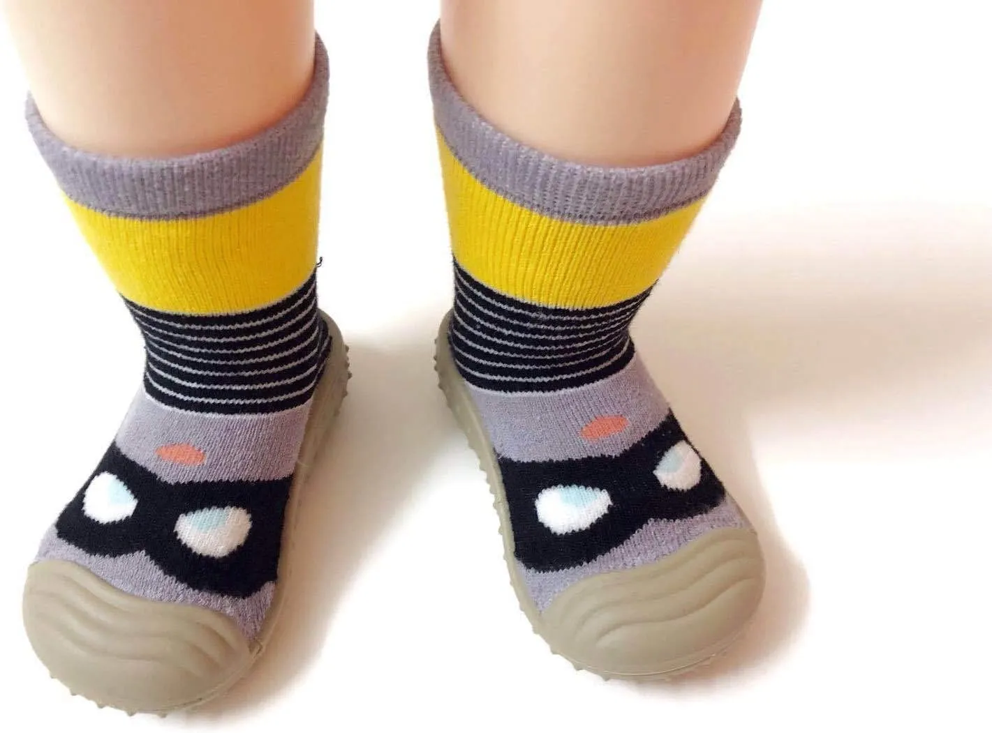 HOWELL Baby Toddler Sock Shoes Infant First Walking Shoes Indoor Anti-Slip Slippers for Baby Girls Boys