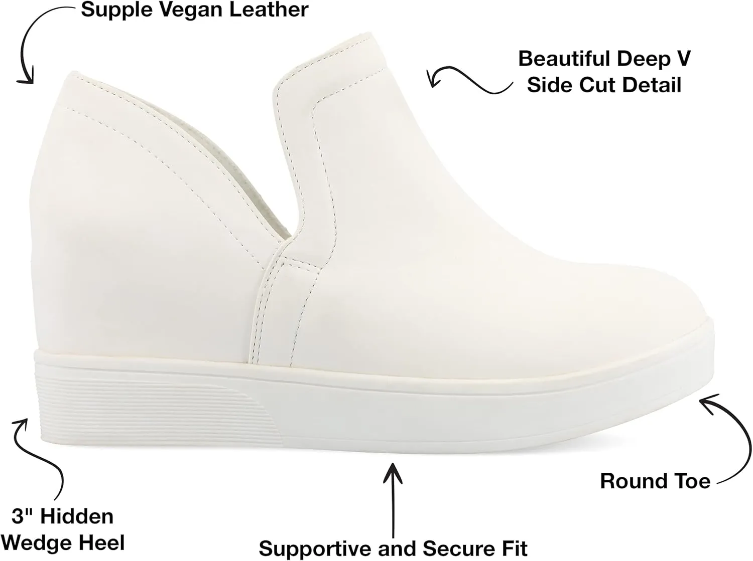 Journee Women's Cardi Sneaker Wedge