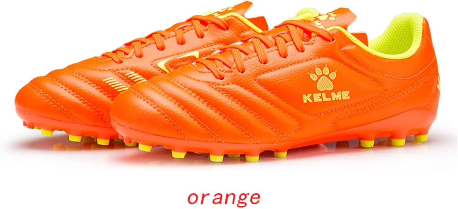 KELME K-Fighting Microfiber Leather Soccer Cleats, Firm/Artificial Ground Outdoor Shoes, for Men Women