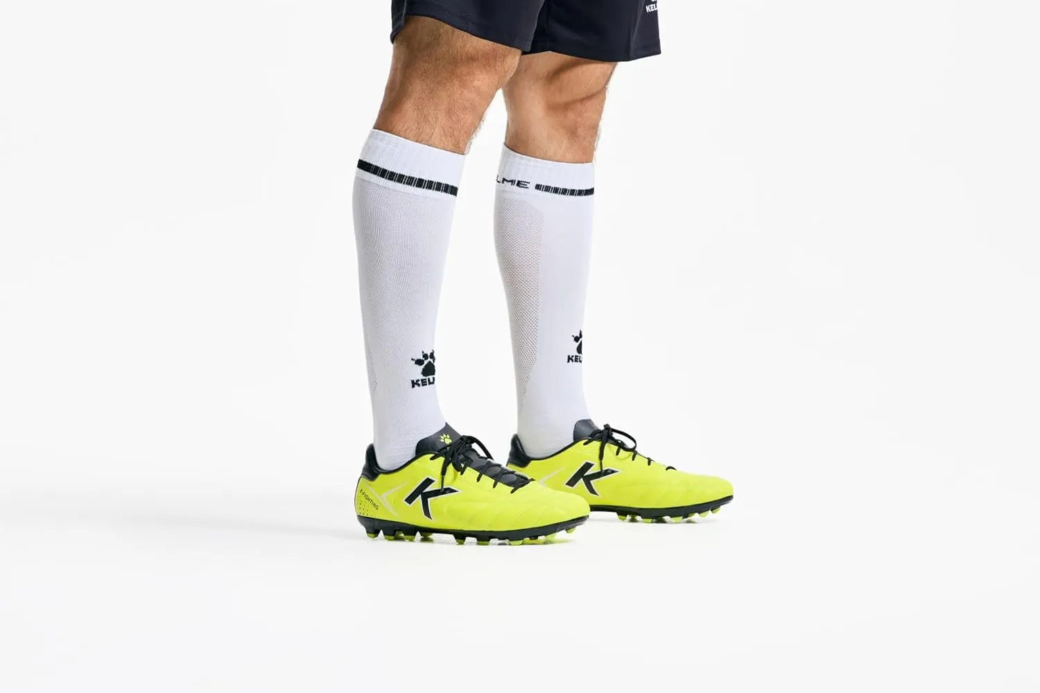 KELME K-Fighting Microfiber Leather Soccer Cleats, Firm/Artificial Ground Outdoor Shoes, for Men Women