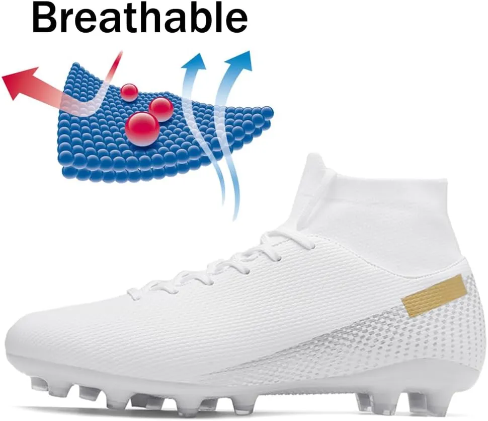 Kids Soccer Cleats Boys Girls Football Shoes Athletic Anti-Slip Outdoor/Indoor Sports Shoes