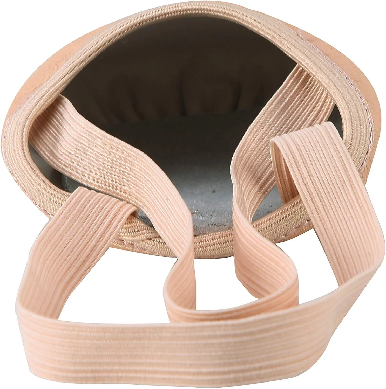 Linodes Leather Pirouette Half Sole Jazz Ballet Dance Shoe Turning Shoes for Women and Girls