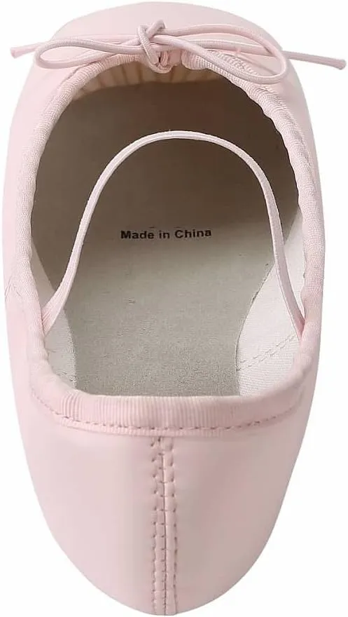 Linodes PU Leather Ballet Shoes/Ballet Slippers/Dance Shoes for Women and Girls