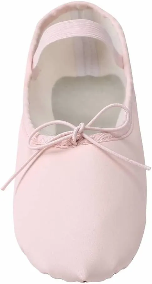 Linodes PU Leather Ballet Shoes/Ballet Slippers/Dance Shoes for Women and Girls