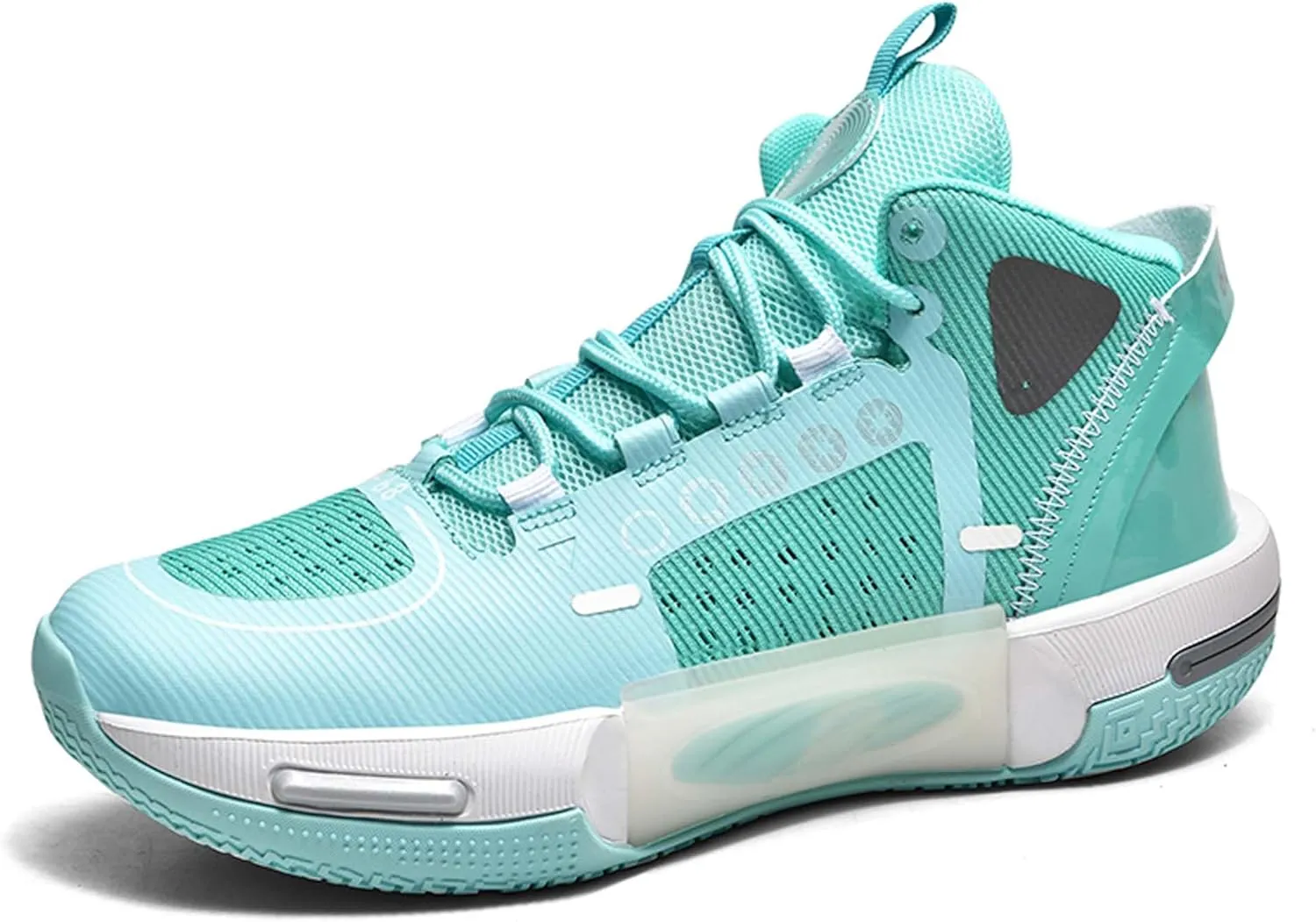 Men's and Women's Basketball Shoes Fashionable Sports Shoes High Elasticity Sunning Shoes Comfortable and Breathable Badminton Sports Shoes Anti Slip and Wear-Resistant Casual Shoes