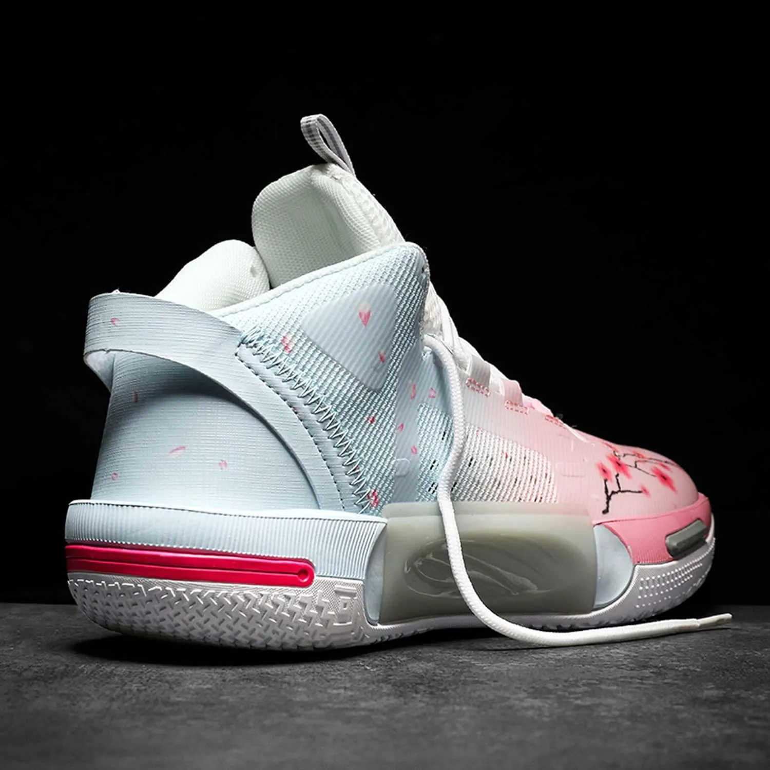 Men's and Women's Basketball Shoes Fashionable Sports Shoes High Elasticity Sunning Shoes Comfortable and Breathable Badminton Sports Shoes Anti Slip and Wear-Resistant Casual Shoes
