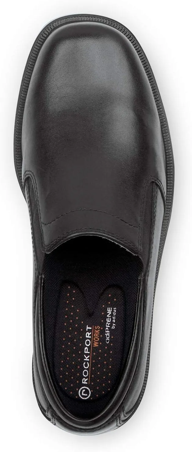 Men's Ontario, Black, Twin Gore Dress Style Slip Resistant Soft Toe Work Shoe