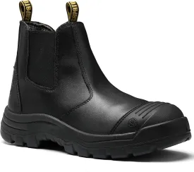 Men's Work Boots Steel Toe Soft Toe Waterproof Slip On Anti-Puncture Slip Resistant Safety Working Boots