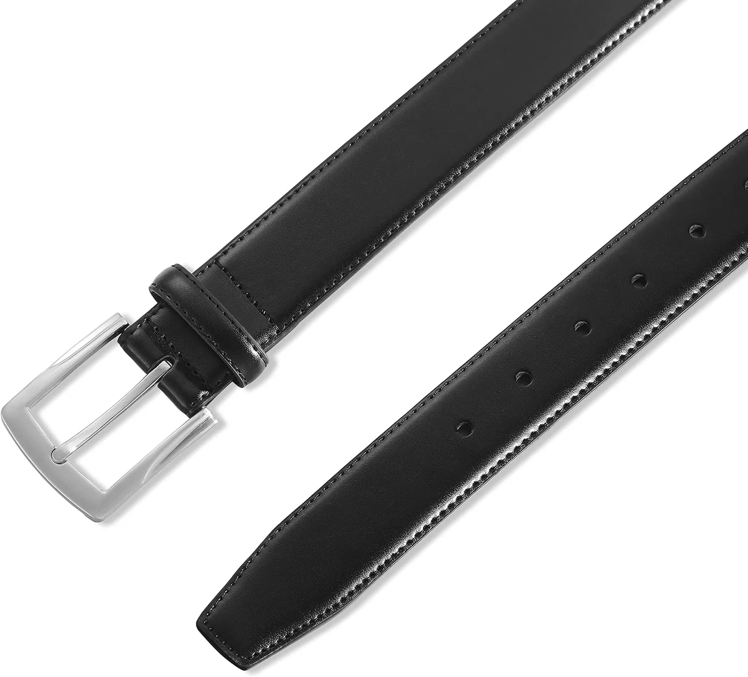 MILORDE Men's Genuine Leather Dress Belt, Handmade, 100% Cow Leather, Fashion & Classic Designs for Work Business and Casual