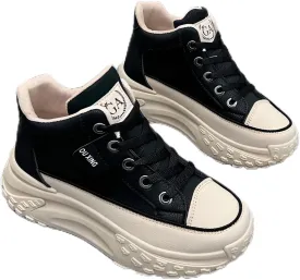 Mokcoliy]Elevator Sports Shoes Women's HY908 Chunky Platform Sneakers - 2023 Fall Fashion Thick Sole Walking with Anti-Slip Design, Comfortable Gym for Running/Jogging/Daily Use