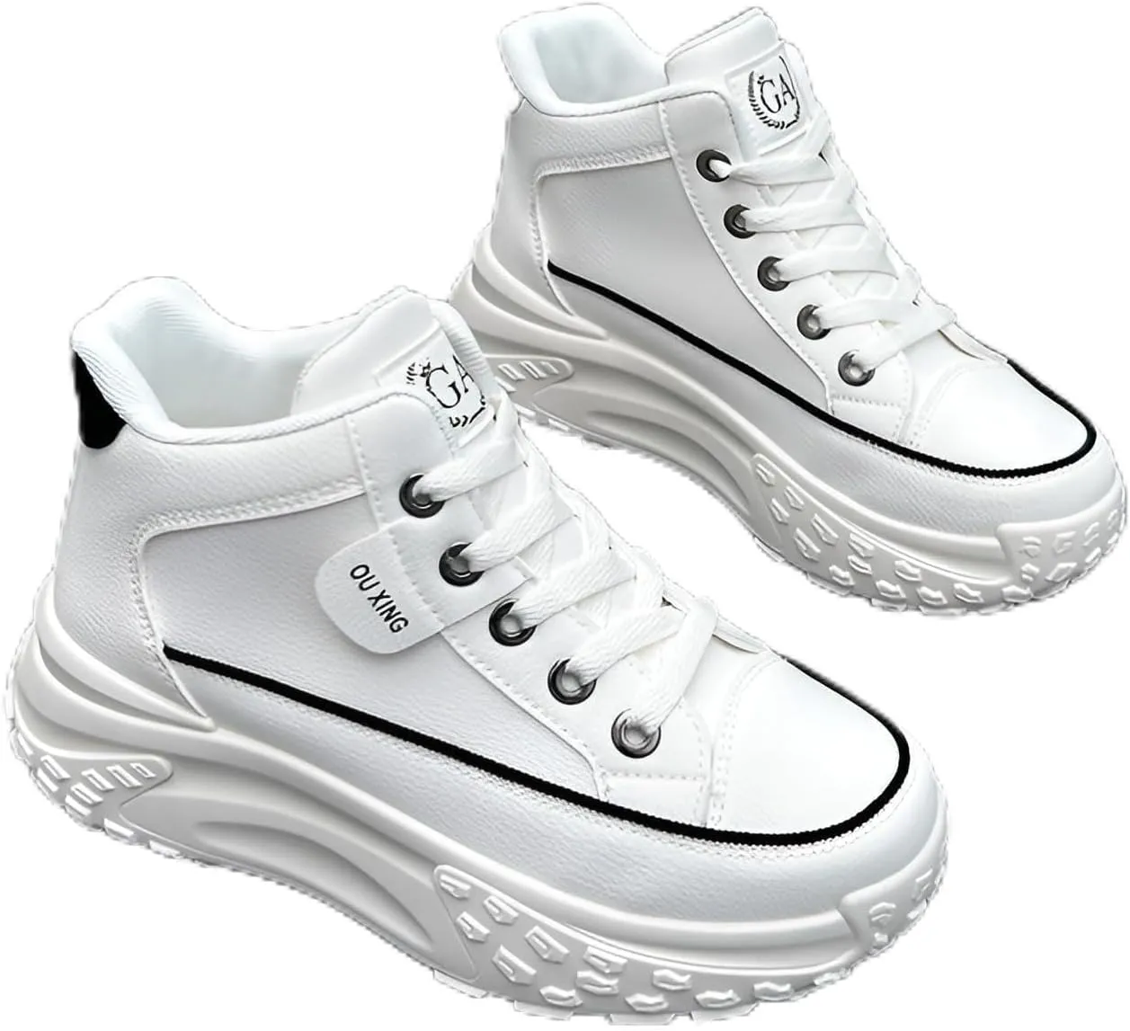 Mokcoliy]Elevator Sports Shoes Women's HY908 Chunky Platform Sneakers - 2023 Fall Fashion Thick Sole Walking with Anti-Slip Design, Comfortable Gym for Running/Jogging/Daily Use