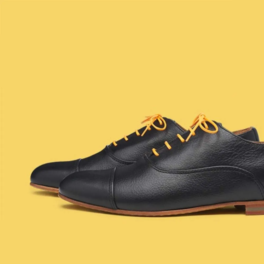 PANGAEA [4 Laces] 2-Pair Pack Waxed Round Oxford Shoe Laces for Dress Shoes Chukka 3/32Inch Thin