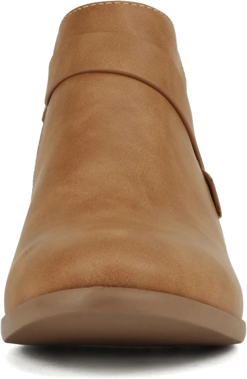 Soda SWEETEN Women's Fashion Closed Toe Multi Strap Ankle Bootie Block Heel (Wide Fit Available)