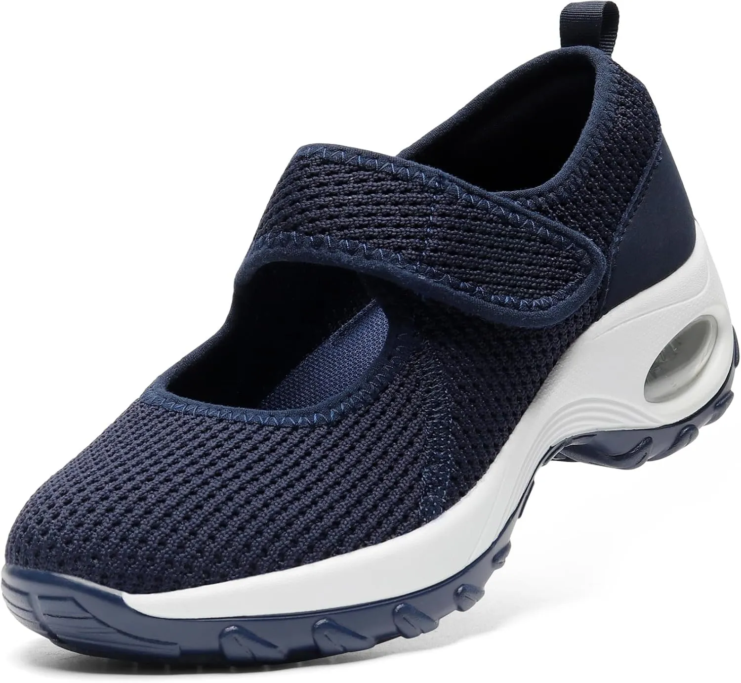 STQ Womens Walking Shoes Non Slip Orthopedic Shoes Adjustable Mary Jane Shoes