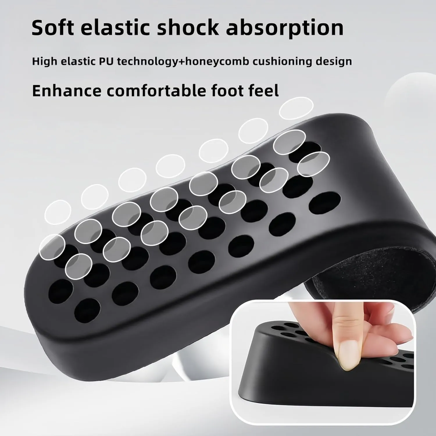 Taller Shoe Insert,Brandone Orthopedic Highpads for Men,Shoe Height Increase Booster Insoles Inserts,Heel Wedges,Rizzsoles,Heel Lifts for Achilles Tendonitis (10.43''Lx2''UP) (1Pair)