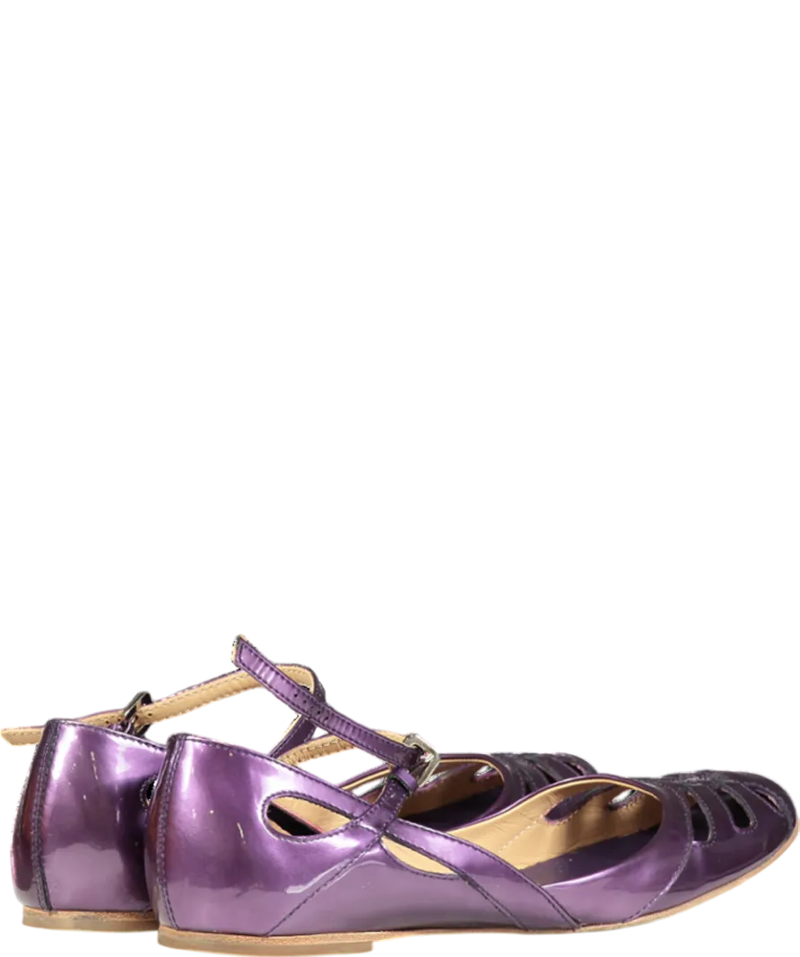 Tod's Purple Mary Jane Patent Pumps UK 7.5 EU 40.5 👠