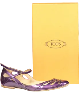 Tod's Purple Mary Jane Patent Pumps UK 7.5 EU 40.5 👠
