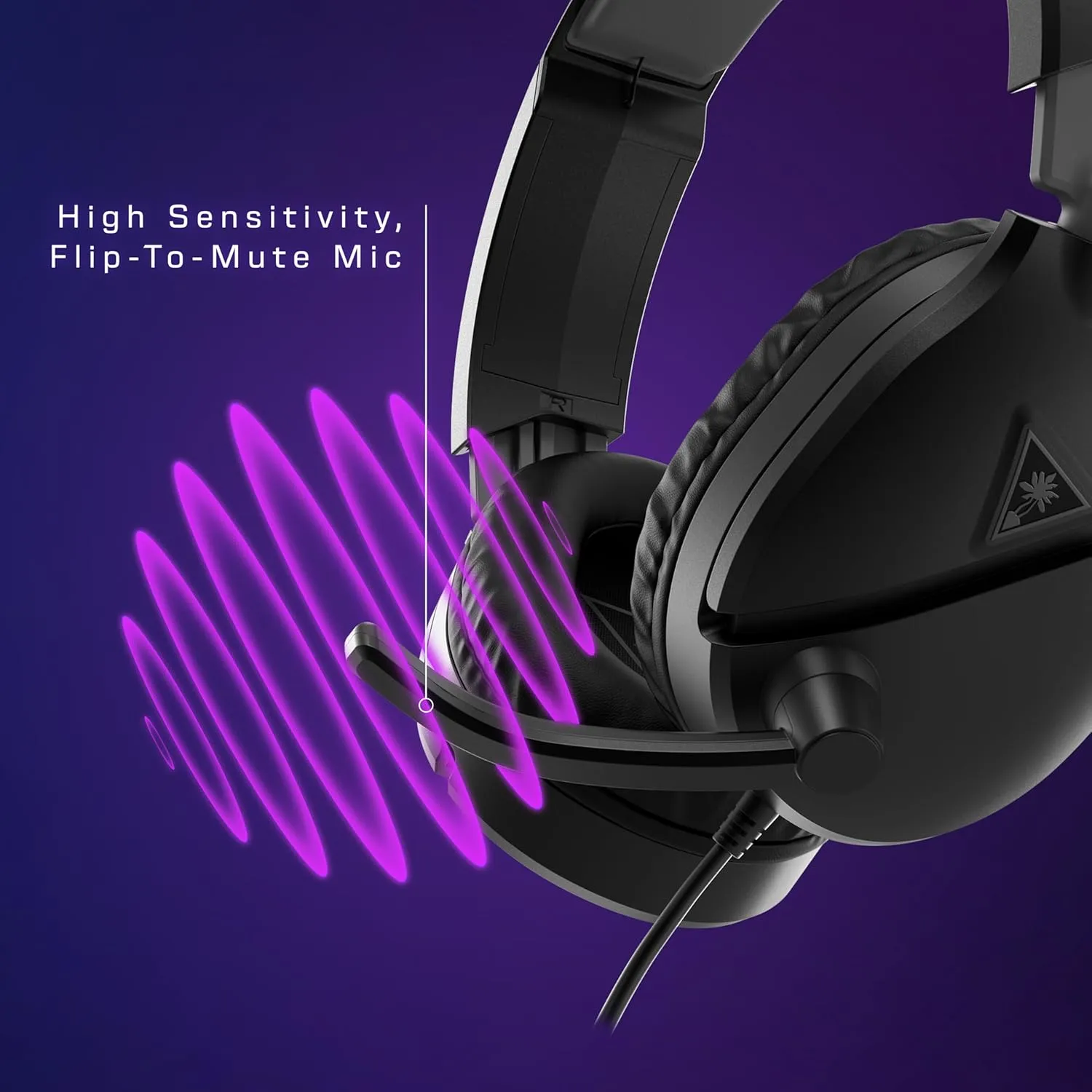 Turtle Beach Recon 70 Multiplatform Gaming Headset for PS5, PS4, Xbox Series X|S, Xbox One, PC & Mobile w/ 3.5mm Wired Connection - Flip-to-Mute Mic, 40mm Speakers, Lightweight Design, Black