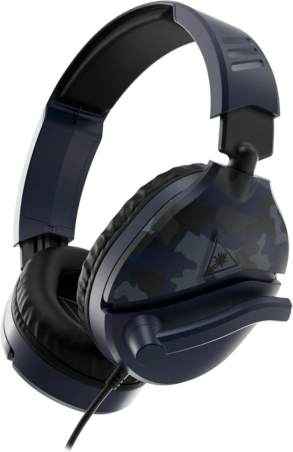 Turtle Beach Recon 70 Multiplatform Gaming Headset for Xbox Series X|S, Xbox One, PS5, PS4, PC & Mobile w/ 3.5mm Wired Connection - Flip-to-Mute Mic, 40mm Speakers, Lightweight Design, Blue Camo