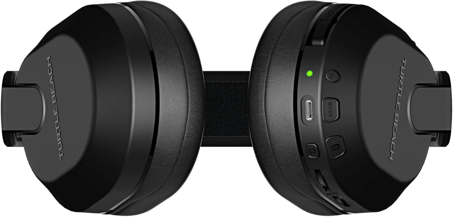 Turtle Beach Stealth 500 Wireless Amplified Gaming Headset for PS5, PS4, PC, & Mobile  40-Hr Battery, Bluetooth, Memory Foam Cushions, Flip-to-Mute Mic, EQ Presets, Companion App  Black