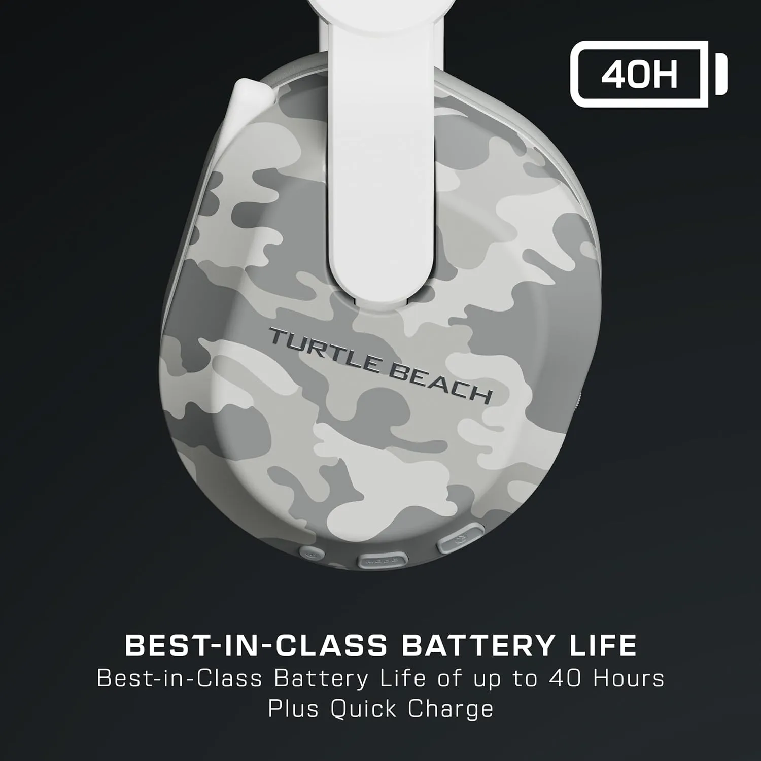 Turtle Beach Stealth 500 Wireless Gaming Headset Licensed for Xbox Series X|S, Compatible with Xbox One, Bluetooth, PC, Mobile, 40 Hr Battery, Memory Foam Cushions, Flip-to-Mute Mic  Arctic Camo