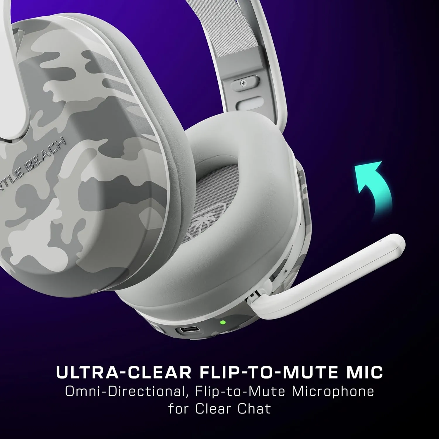 Turtle Beach Stealth 500 Wireless Gaming Headset Licensed for Xbox Series X|S, Compatible with Xbox One, Bluetooth, PC, Mobile, 40 Hr Battery, Memory Foam Cushions, Flip-to-Mute Mic  Arctic Camo