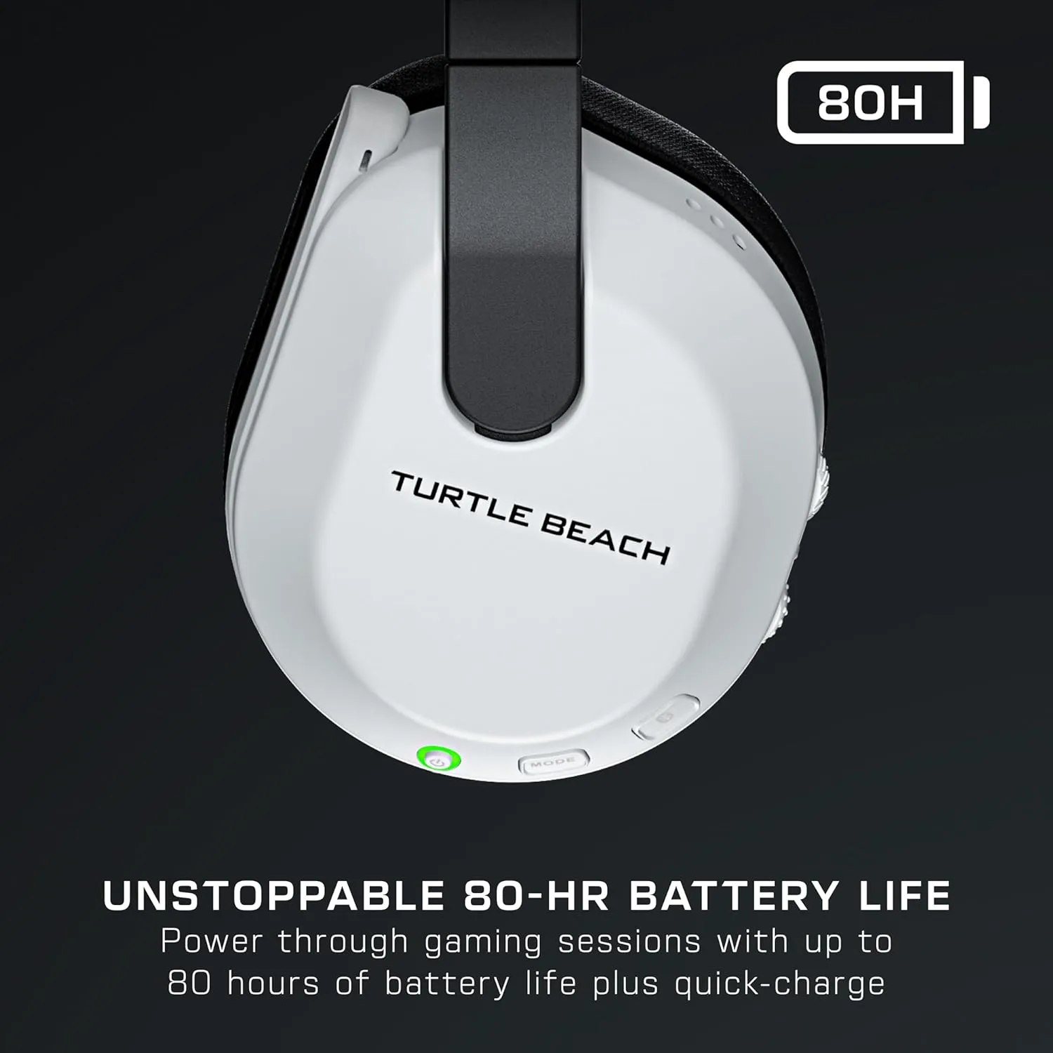 Turtle Beach Stealth 600 Wireless Multiplatform Amplified Gaming Headset for PS5, PS4, PC, & Mobile  Bluetooth, 80-Hr Battery, Noise-Cancelling Flip-to-Mute Mic, 50mm Speakers  White