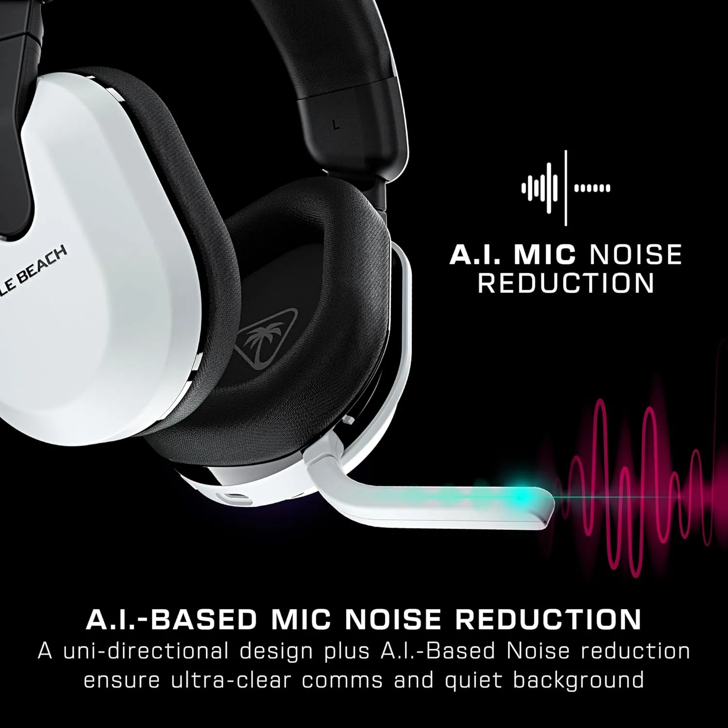 Turtle Beach Stealth 600 Wireless Multiplatform Amplified Gaming Headset for PS5, PS4, PC, & Mobile  Bluetooth, 80-Hr Battery, Noise-Cancelling Flip-to-Mute Mic, 50mm Speakers  White
