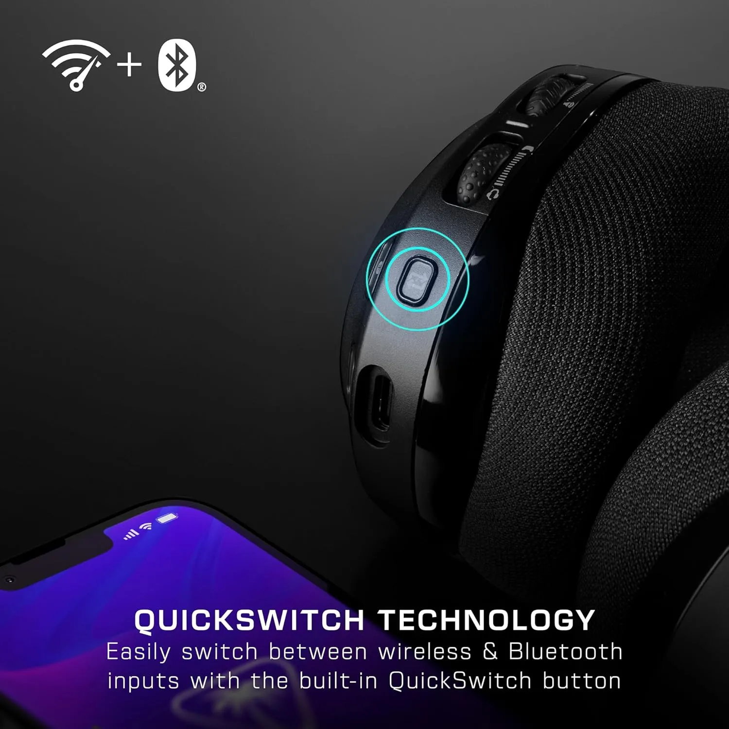Turtle Beach Stealth 600 Wireless Multiplatform Amplified Gaming Headset for Xbox Series X|S, Xbox One, PC, PS5, PS4, & Mobile  Bluetooth, 80-Hr Battery, Noise-Cancelling Mic  Black