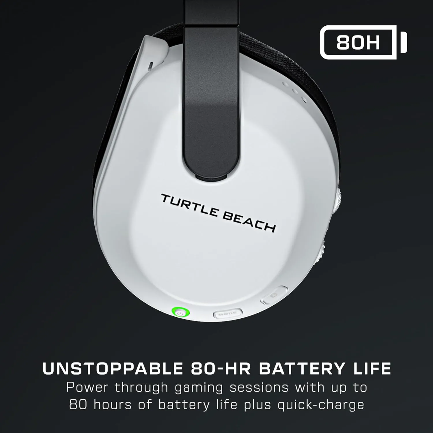Turtle Beach Stealth 600 Wireless Multiplatform Amplified Gaming Headset for Xbox Series X|S, Xbox One, PC, PS5, PS4, & Mobile  Bluetooth, 80-Hr Battery, Noise-Cancelling Mic  White