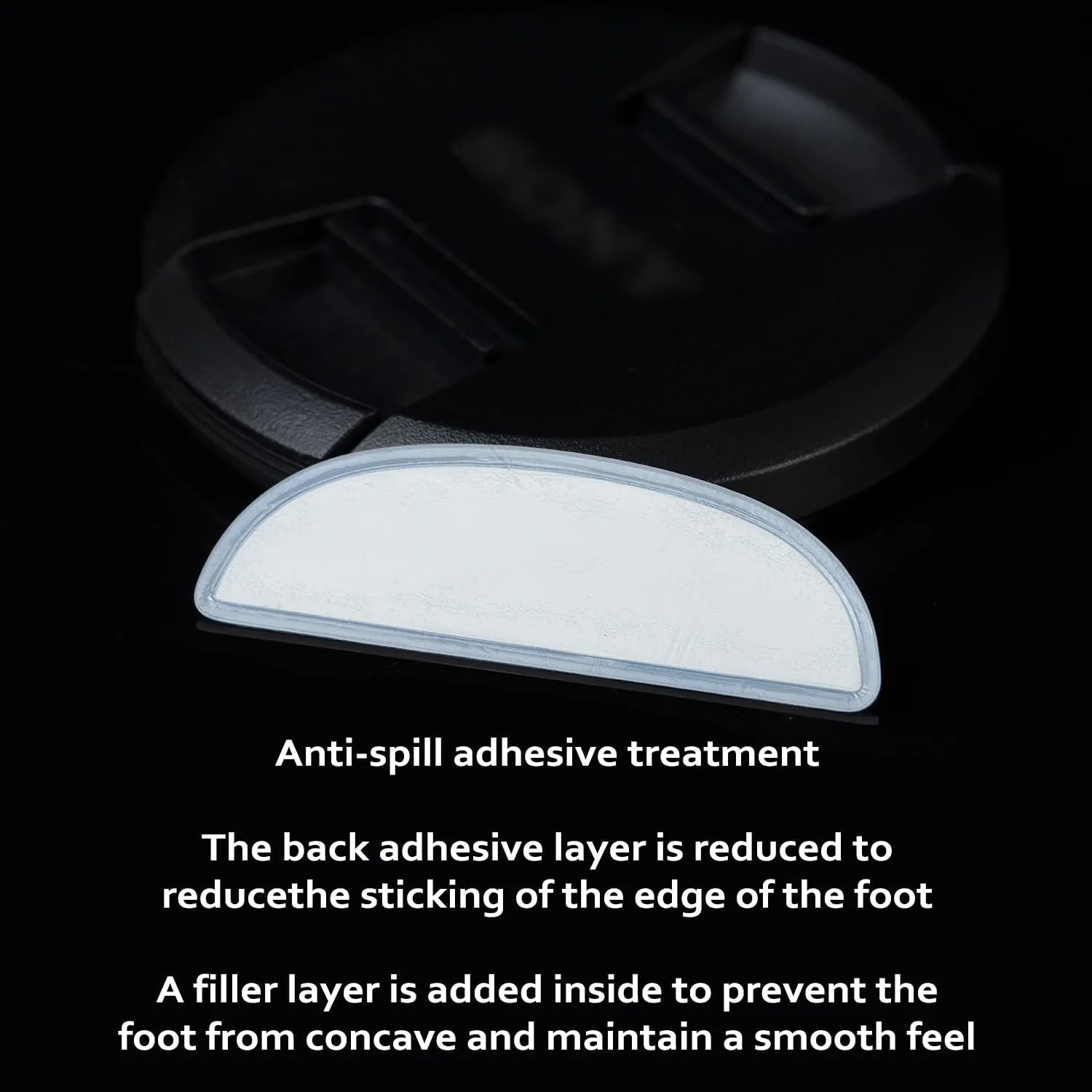 V2 Mouse feet for ROG Harpe ACE AIMLRB Edition | Smooth Glide | Rounded Edges | Anti-Dust | Pro Gamer Approved - 0.7mm Pure PTFE Gaming Upgrade Skates (2-Pack)