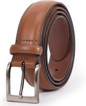 VATAN Men's Genuine Leather Dress Belts, Handmade Classic Every Day Leather Jeans Belt for Men Work Business Casual
