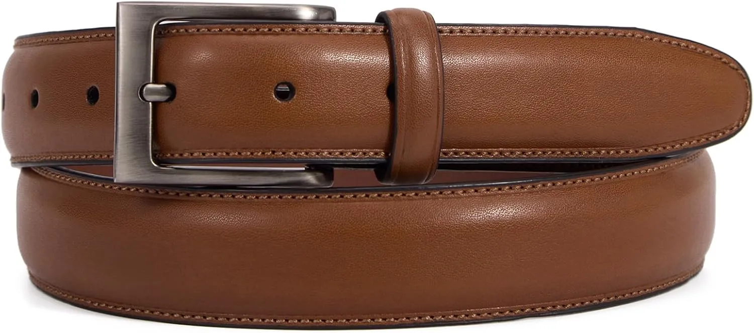VATAN Men's Genuine Leather Dress Belts, Handmade Classic Every Day Leather Jeans Belt for Men Work Business Casual