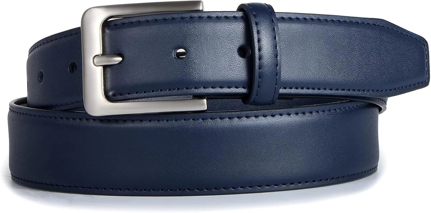 VATAN Men's Genuine Leather Dress Belts, Handmade Classic Every Day Leather Jeans Belt for Men Work Business Casual