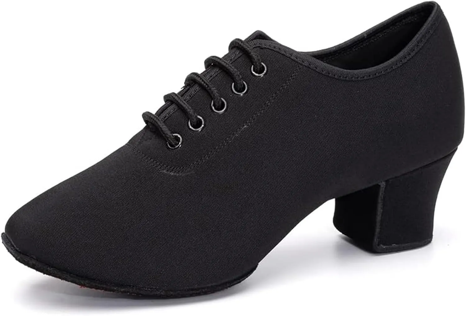 Women's Ballroom Dance Shoes Lace-up Closed Toe Suede Sole Professional Modern Salsa Latin Teaching Practice Performance Dance Shoes