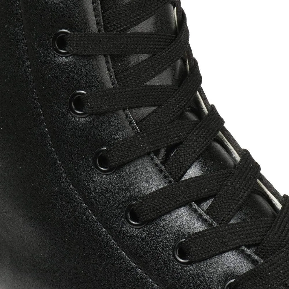 YYW Roller Skates for Women Men, High Top PU Leather Classic Double-Row, Indoor Outdoor, Beginner Shoes Bag